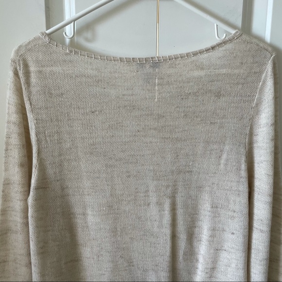 Joie Annalie Wool Linen Blend Fringed Sweater - Picture 10 of 12